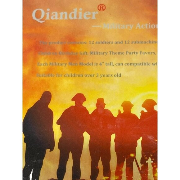 Qiandier 12 Pcs Military Team Action Figures Soldiers Recon Elite Forces Weapons - Picture 3 of 12